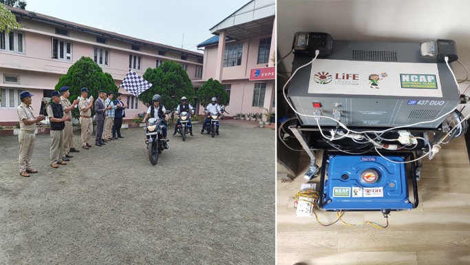 AVL 437 DUO Vehicle Emission Checking Machine capable of checking both diesel and petrol variant vehicles were launched in Kohima on April 30.